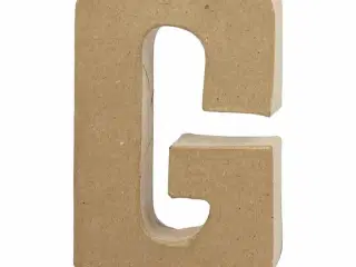 Bogstav, G, H: 20,5 cm, B: 11,5 cm, tykkelse 2,5 cm, 1 stk.