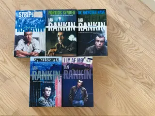 Fem (5) bøger med kriminalkommissær John Rebus.