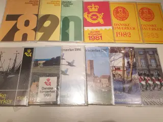 Frimærke samling - Årsmapper 1979 - 2014