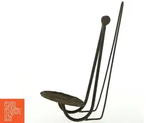 Antik jernlysestage (str. H. 29 cm)
