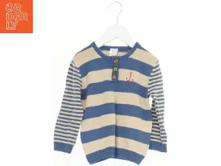 Strikket trøje med knapper og striber fra Friends (str. 86)