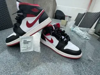 Nike Air Jordan 1 Rød/hvid