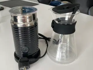 Nespresso mælkeskummer og kande