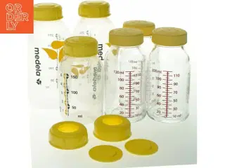 Medela modermælkflasker i glas med låg (str. 120 ml., 150 ml. 250 ml)