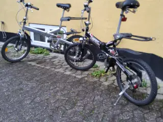 2 aluminiums foldecykler  (Icon cross folder)