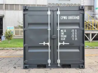 8'fods container i Aarhus i RAL 7021
