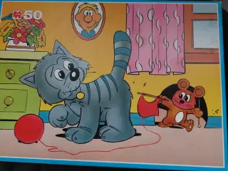 Pænt Pusle Spil m.Kat og Mus