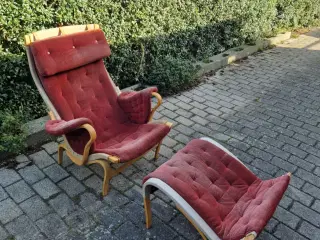 Lænestol med skammel