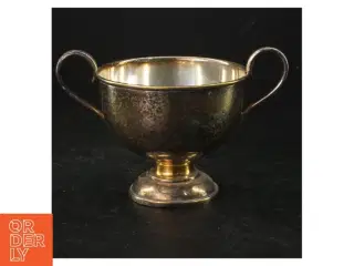 Vintage plet sukkerkop med håndtag (str. Ø. 10 cm)