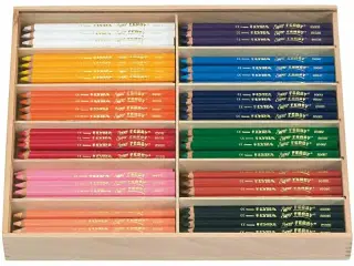 Super Ferby 1 farveblyanter, L: 18 cm, mine 6,25 mm, ass. farver, 12x12stk./ 1 pk.