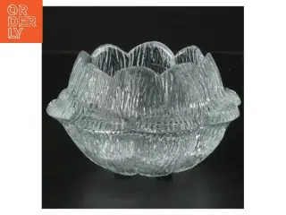 Glas lysestage (str. 14x7 cm)