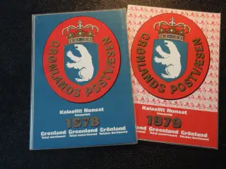 Grønland årsmapper 1978 & 79.