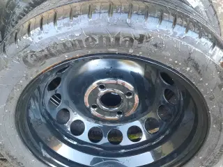 4 stk Continental sommerdæk med fælger, 165/60R/15