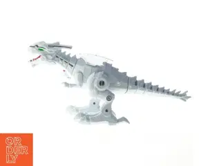 Hvid legetøjsdinosaur (str. 32 cm)