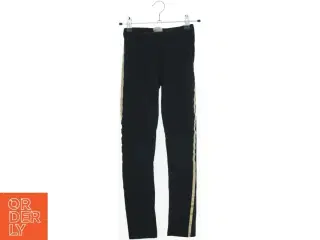 Sort leggings med guldsider fra Irma (str. 134)