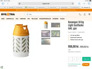 10 kg gasflasker