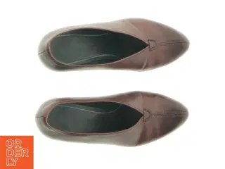 Brune læderpumps