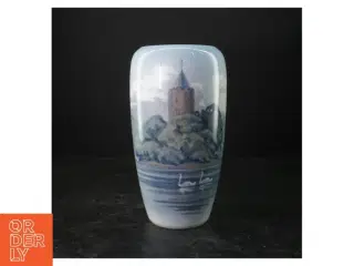 Porcelænsvase med Gåsetårnet fra Royal Copenhagen (str. 23 x 12 cm)