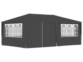 Festtelt med sidevægge 4x6 m 90 g/m² antracitgrå