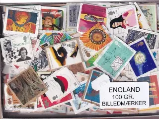 England 100 g. Billedmærker -