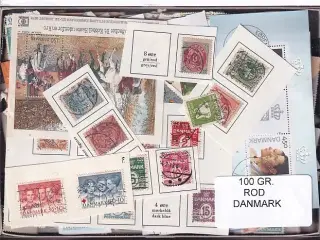 Danmark 100 g. ROD. - Hjemkommet  12 - 3 - 2024