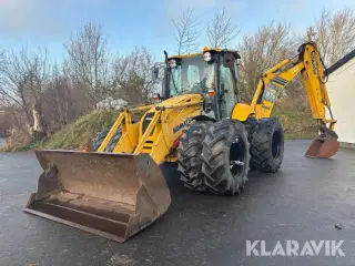 Rendegraver Komatsi WB97S-5 med tvillingehjul og tilbehør