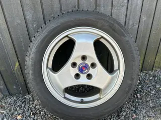 Saab alufælge med vinterdæk