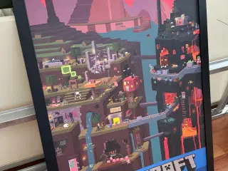 Minecraft plakat i ramme