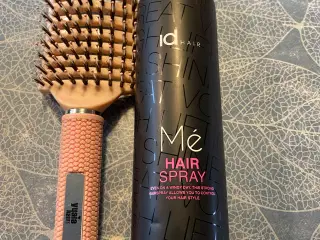 Yuaia Hair børste med vildsvinhår og Id Hair spray