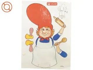 2 retro ubrugte Sprælle nisser (str. 43 x 31 cm)