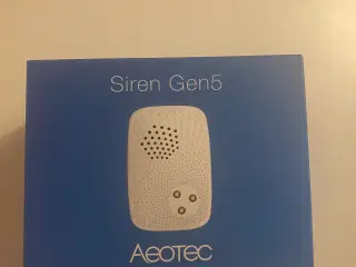 Aeotec Z-Wave Plus indendørs sirene Gen5 med backu