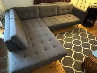 Sofa med chaiselong 