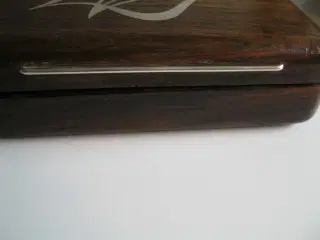 Æske moseeg og sterling sølv intarsia 1950erne.