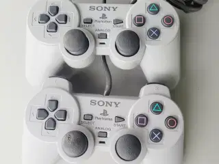 ⭐️· PlayStation 1 Dual Analog Controllere (2 stk.)