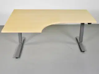 Efg hæve-/sænkebord i ahorn med venstresving, 160 cm.