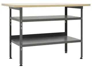 Arbejdsbord 120x60x85 cm stål grå
