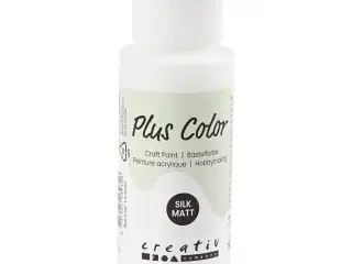 Plus Color Hobbymaling Hvid 60ml - Hurtig Tørring