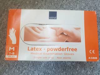 Latex handsker - free Pudder