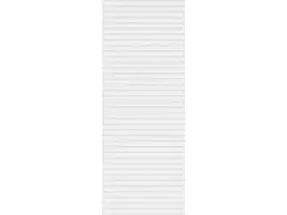 Plisségardin Hvid 45x150 cm Stofbredde 44,4 cm Polyester