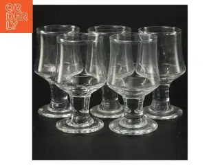 Skibsglas fra holmegaard Glas på fod, 5 styk (str. 5 styk, 9 cm)