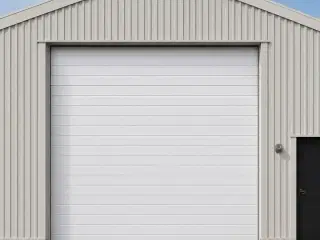Bearsafe ledhejseport 400X400 cm.Hvid RAL 9010