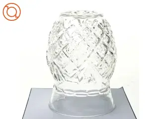 Glas vase i krystal look (str. 12 x 9 cm)