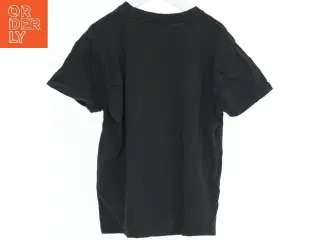 Sort T-shirt med tryk fra You (str. 140)