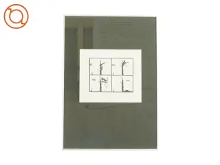 Linoleumstryk i ramme