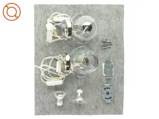 Lampeskærm i glas 2 stk. (str. Ø 8cm)