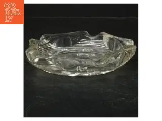 Glas askebæger med blomstermønster (str. 17 cm)