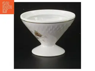 Porcelænsskål med guldkant fra Vielleicht Uhls (str. Ø 9 cm)