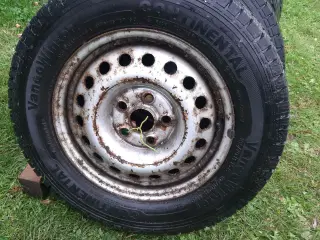Vinterdæk Conti 4 stk 195/70 R15C, 7mm profi.
