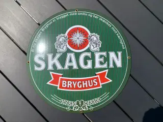 Flot emalieskilt fra Skagen Bryghus