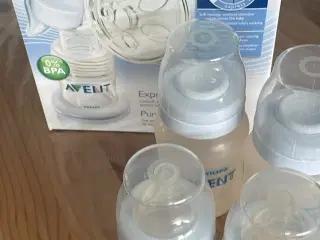 Philips Avent manuel pumpe m/flasker